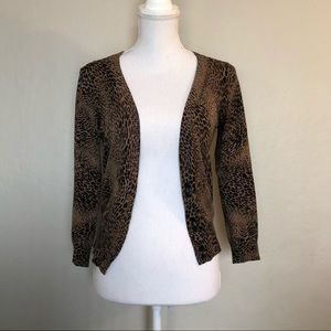 Animal Print Cardigan